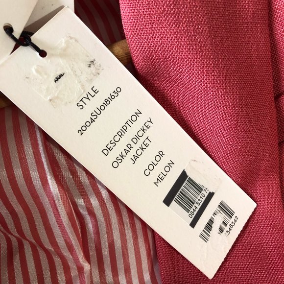 NWT Veronica Beard Dickey Jacket Oskar Melon Pink Women Blazer Size 2 - Picture 6 of 9